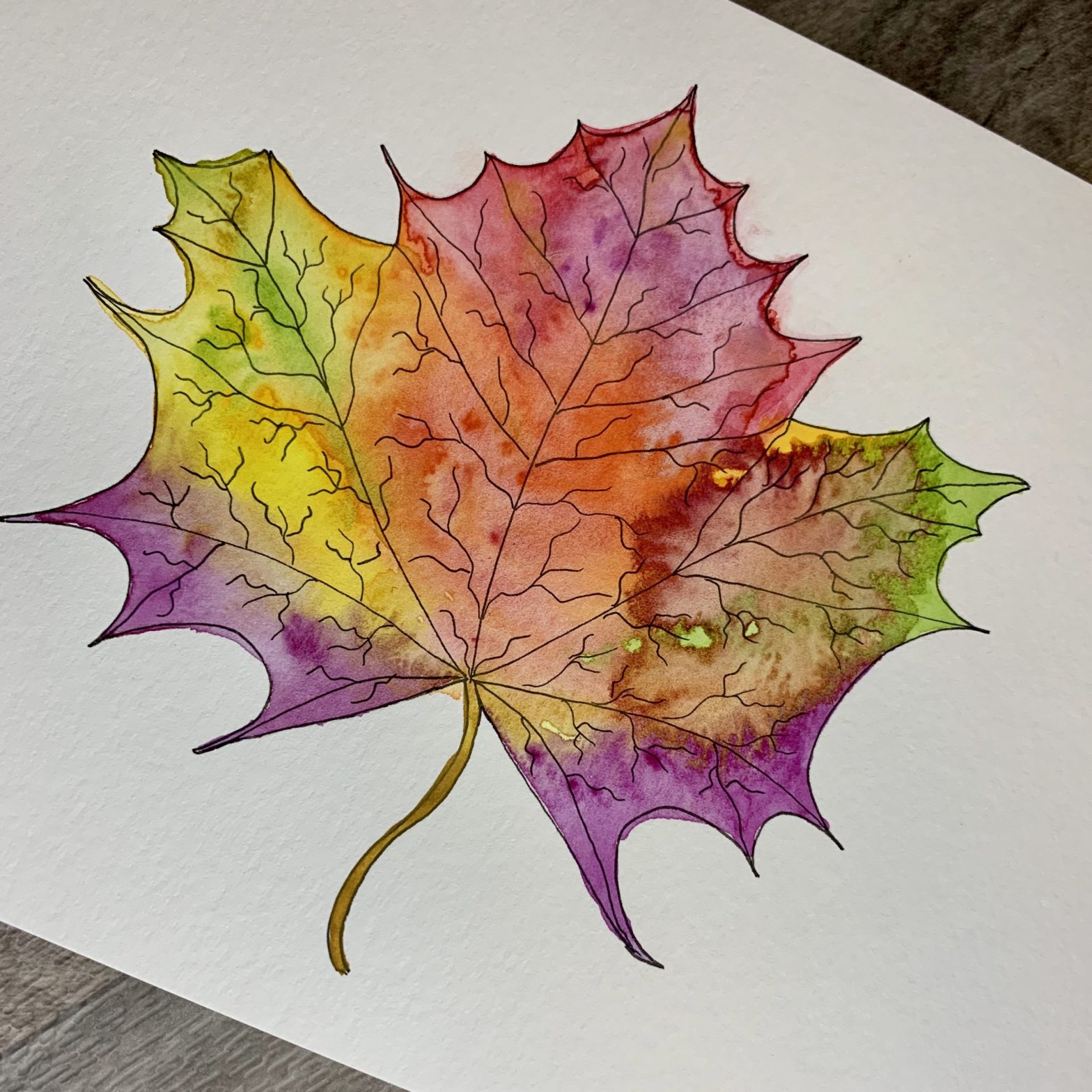 colorful fall maple leaf for fall home decor